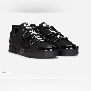 D&G sneakers for men Portofino sneakers in calfskin and patent leather